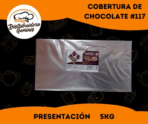 [127] Cobertura chocolate #117 Harrick's 5kg